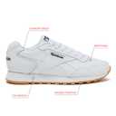 Reebok Glide Sneakers for Men - Black or White Tennis Shoes Size 7 to 15, White/Vector Navy/Gum, 11.5
