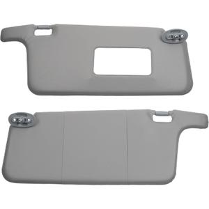 Dasbecan Left and Right Sun Visor Compatible with Honda Civic 1996-2001 iES CX DX EX EXR HX LX Gray Replacement