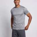 5 Pack Men's Dry Fit Workout T Shirts Crew Neck Athletic Gym Running Tees (L)