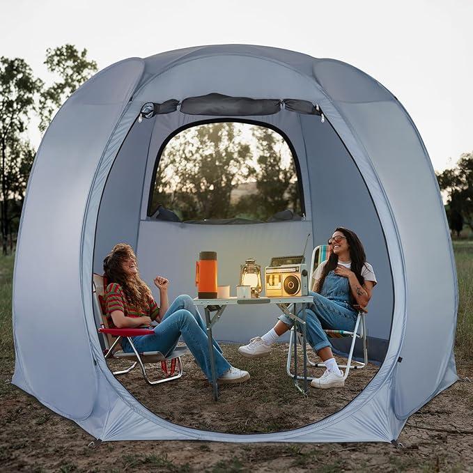 Alvantor Pop Up Screen Tent House Room Instant Outdoor Camping Canopy Sun Shelter Gazebo for Patio, Backyard & Deck, Privacy Tent(2-10 People,  10'x10' )