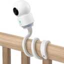 No-Drill Twist Mount Bracket for AOSU IndoorCam P1/P1 Pro - Flexible Camera Holder for Baby Cribs, Curtain Rods & Poles - Secure Installation for Nursery, Home Security