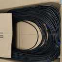 Cat6A Ethernet Cable Shielded 10Gbps 150 ft, Slim Shielded (F/UTP) Ethernet Cable Cat 6, Flexible 28AWG Bare Copper Cat6 Cable, Space-saving Cat 6a Network Cable for Server, Data Center, Black