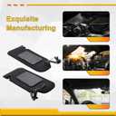 Pair Black Sun Visors Compatible with Corvette C6 2005-2013 23142243 23142245 Driver&Passenger