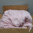 Intelligent Design Queen Comforter Set Ruched Shabby Chic Comforters for Queen Size Bed, All Season Lightweight Comforter Queen, French Country Bedding Set, Shams, Ella, Full/Queen, Pink 3 Piece