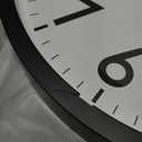 AKCISOT 14 Inch Wall Clock Silent Non-Ticking Modern Wall Clocks Battery Operated - Analog Classic Clock for Office, Home, Bathroom, Kitchen, Bedroom, School, Living Room(Black)