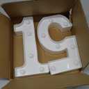15th Birthday Decoration Light Up Letters, Battery Powered LED Numbers Marquee Number Sign for Sweet 15th Party Home Decor Night Light