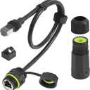 Starlink Ethernet Adapter Gen 3/Mini, IP68 Waterproof Standard V3/Mini Dish and Router Connector, Starlink Cable Extension to RJ45 Ethernet Cable Interface