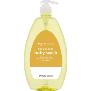Amazon Basics Tear-Free Baby Hair and Body Wash, 27.1 Fluid Ounce, Lightly Scented, 3-Pack (Previously Solimo)