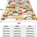 Kids Cute Chicken Cartoon Print Throw Blanket for Boys and Girls 60"X50" Christmas Chickens Blanket with Rooster on It Suitable for All Season