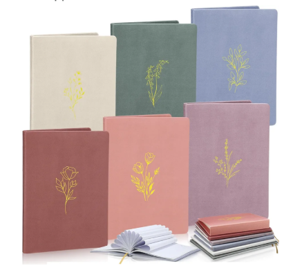 6 Pack Book Covers Stretchable Reusable Aesthetic Jumbo Book Cover Protector with Bookmarks for Paperbacks Hardcover Textbook up to 10" x 12. 5" Office Supplies