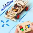 Poraxy STEM Kits for Kids 8-10, STEM Toys for Boys Ages 8-13, Remote Control Car, Wooden 3D Puzzles Science Kits 8-12 Projects Building Model, Birthday Gifts for 9 11 14 Year Old Teen Boys Girls