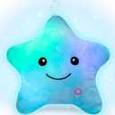 Subao Sensory Toys for Kids with Autism,14" Twinkle Star Plush Light Up Toddler Pillow,Autism Sensory Products,Toddler Travel Soft Toys,Birthday Xmas Easter Gifts for Boys Age 3 4 5 6 7 8 9 Blue
