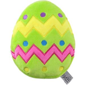 Midlee Plush Easter Egg Dog Toy with Squeaker (Green)-Large