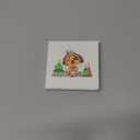 Christmas Ornaments, Dodosky 2.8in Ceramic Ornament, Xmas Decor, Christmas Tree Ornaments, Xmas Decorations for Tree, Holiday Ornament, Gift Ideas, Gifts for Women Men - Full Moon Over Forest Lake