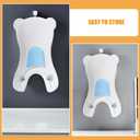 Totority Baby Wash Basin Ergonomic PP Material Newborn Toddler Portable Foldable Potty for Comfortable Bathing & Face Hand Cleaning, Space-Saving Design Ideal for Home Travel