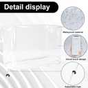 Zebrabox Golf Cart Touchscreen Waterproof Dust Cover, 9.847.14.5in Clear PVC Drawstring Protector, Adjustable Universal Fit for Club Car/EZGO/Yamaha, Ideal for Winter Storage
