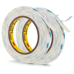 3M 1600T Double Sided Tape, PE Foam Tape 0.5" x 18 Ft White Removable Strong Adhesive No Residue for RV Picture Hanging, Posters Frames Wall Decor Indoor & Outdoor Use(2 Pack)