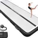 VOFiTNY All Purpose Gymnastics Mat  Sturdy Inflatable Tumble Track for Home/Gym (Black) 10ft*3.3ft*4inches(3m*1m*0.1m)