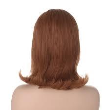 Cute Auburn Brown Wig, Soft Synthetic Hair Natural Look Perfect for Daily Wear