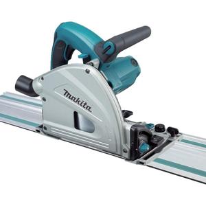 Makita SP6000J1 6-1/2" Plunge Circular Saw Kit, with Stackable Tool case and 55" Guide Rail, Blue