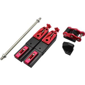 Motorcycle Rear Fork Extension Device Suspension Refit Flat Forks Assy Compatible with Honda Grom MSX125 (Red)