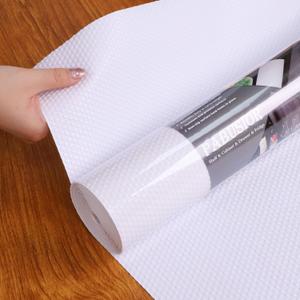 Shelf Liners for Kitchen Cabinets Waterproof - 11 Inch Wide White Drawer Liner - Easy to Cut Non-Adhesive Cupboard Paper for Pantry Shelves 11 in  10 FT