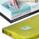 GAIALOOP 3 Inch Memory Foam Camping Mattress, Dual Layer Thick Sleeping Camp Pad for Car Tent Cot, Roll-Up Portable Glamping Floor Bed for Guests Sleepover