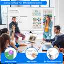 maxtek Rolling Whiteboard, 72x40 Large Double-Sided White Board Dry Erase on Wheels, Giant Magnetic White Board Standing for Office, School, Home Office, Homeschool(72 x 40)