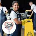 Geyoga 12 Pcs National Custodian Day Badge Holder Retractable Badge Reels Cards Holder with Clip Gift for Social Workers Dentist Volunteer Ot Doctor Nurse Coworker Appreciation