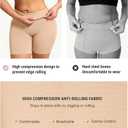FeelinGirl Shapewear for Women Tummy Control Body Shaper Butt Lifter Shapewear Shorts, Khaki, L