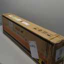 ALLZONE Bathroom Organizer, Over The Toilet Storage, 4-Tier Adjustable Wood Shelves for Small Rooms, Saver Space Rack, 92 to 116 Inch Tall, Narrow Cabinet, Rustic Brown