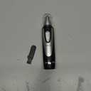 Ear and Nose Hair Trimmer Clipper - 2025 Professional Painless Eyebrow & Facial Hair Trimmer for Men Women, Battery-Operated Trimmer with IPX7 Waterproof, Dual Edge Blades for Easy Cleansing Black