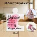 Girlfriend Gifts for Women Her, Gifts for Girlfriends Valentines Day Anniversary National Girlfriends Day Birthday, Girlfriend Acrylic Puzzle Plaque Decorative, 4.6*3.5*0.6 inches
