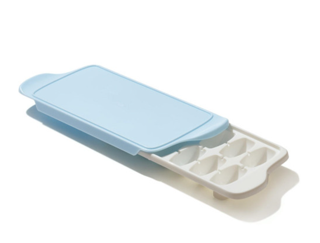 Ice Cube Tray with Cover - Blue