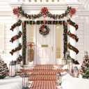 Patelai 36 Pieces Glass Icicle Ornaments for Christmas Tree 3.5-5.5 Inch Twisted Clear Icicle Hanging Ornaments with 36ft Crystal Roll Line for Xmas Winter New Year Holiday Decorations