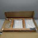 2 Step Lightweight Aluminum Folding Ladder, Portable Step Stool with Anti-Slip Pedals, 330 lbs Capacity for Home, Office, KitchenWhite&Woodgrain