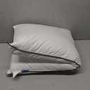 MIULEE Goose Feather Down 14x36 Pillow Insert with 100% Down-Proof Cotton Cover, Soft Fluffy Decorative Pillow for Sofa Bed Couch Living Room White