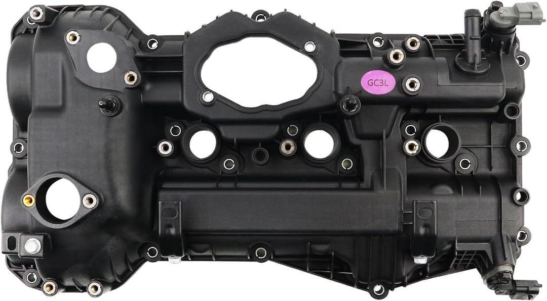 Left Valve Cover Compatible with 2015-2017 Hyundai Azera 3.3L/2013-2018 Hyundai Santa FE 3.3L/2013-2019 Hyundai Santa FE XL 3.3L/2015-2018 Kia Sedona 3.3L/2014-2018 Kia Sorento 3.3L Replace 224103CGC3 Left Valve Cover Compatible with 2015-2017 Hyundai Azera 3.3L/2013-2018 Hyundai Santa FE 3.3L/2013-2019 Hyundai Santa FE XL 3.3L/2015-2018 Kia Sedona 3.3L/2014-2018 Kia Sorento 3.3L Replace 224103CGC3