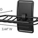 Command Soap Dish for Shower, Damage-Free Hanging, No Tools Soap Holder for Bathroom Organization, 1 Matte Black Dish and 2 Water-Resistant Strips