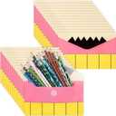 Gueevin 24 Pcs Teacher's Day Appreciation Gifts Bulk 4.7 x 7.5 Inch Teacher Pencil Pouch Party Favors Teaching Essential Pencil Case Envelope Pouch Bags for School Classroom Stationery Office Supplies