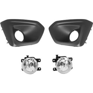 Nakkaa Fog Light Assembly Compatible with Impreza 2012-2014 with Passenger and Driver Side Front Lamp Cover 57731FJ000 57731FJ010