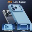 Magnetic for iPhone 17 Pro Max Case, [Matte Solid Color] [Full Camera Protection] Protective Case for iPhone 17 Pro Max - Light Blue