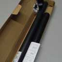 Closet Rods for Hanging Clothes, 17 to 39 Inches Stepless Adjustable Metal Closet Rod, 1.3 Inches Heavy Duty Clothes Hanging Rod for Closet Wardrobes Laundry RV, Black