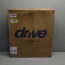 Drive Medical 11148-1 Folding Steel Bedside Commode Chair, Portable Toilet, Supports Individuals Weighing Up To 350 Lbs, with 7.5 Qt. Bucket and 13.5 Inch Seat, Grey