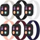 Solo Loop Slim Band Compatible with Apple Watch Bands 38mm 40mm 41mm 42mm 44mm 45mm 46mm, Stretchy Silicone Elastic Women Sport Thin Strap for iWatch Series 11 10 SE 9 8 7 6 5 4 3 2 1