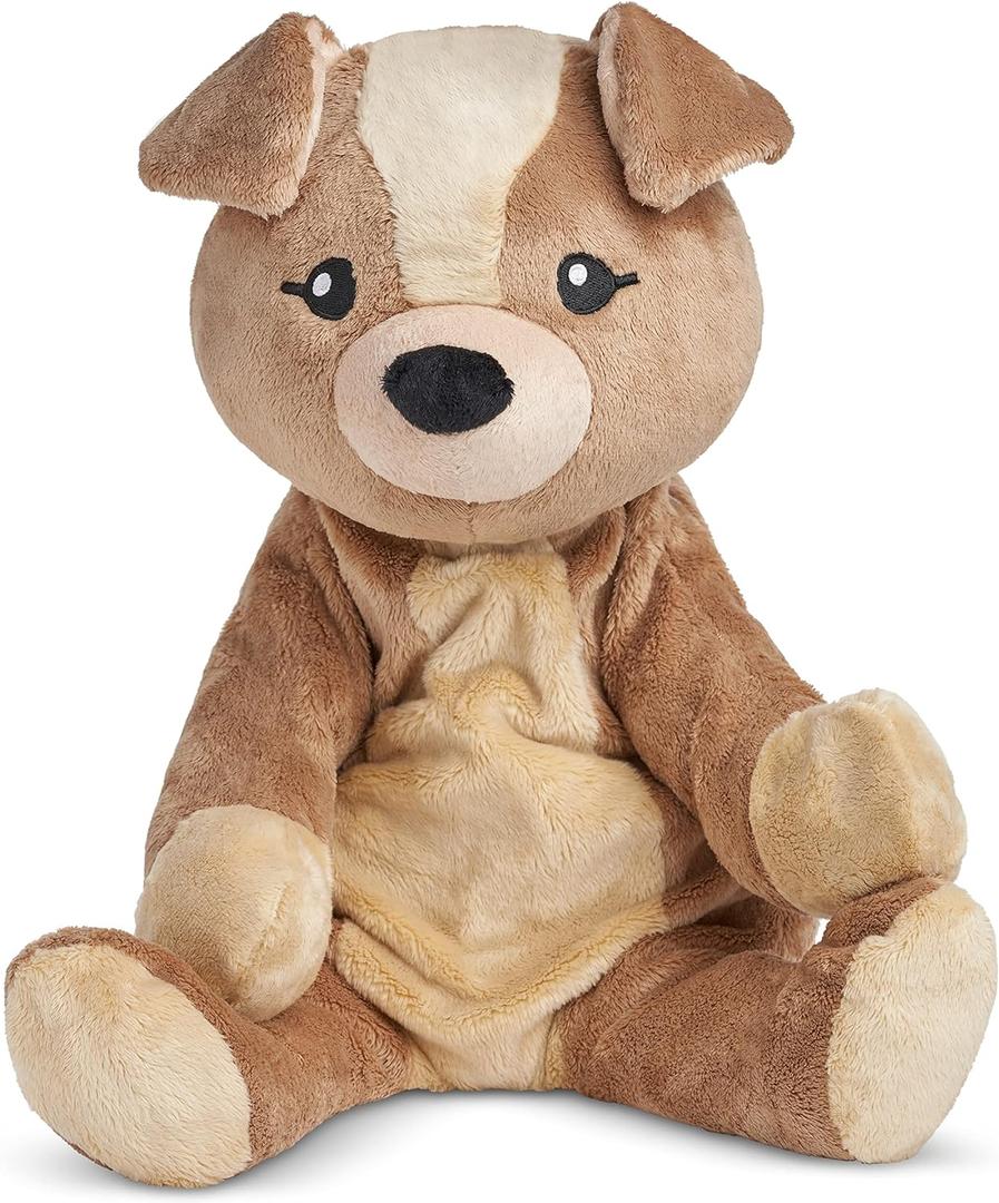 HUGIMALS Charlie the Puppy 20 Inch 4.5 lb Heavy Cute Sensory Weighted Comfort Plush | Large Unscented Washable Self Care Calming Stuffed Animal for Kids, Teens and Adults