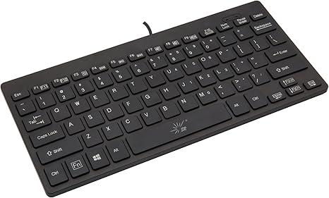 SR Mini Keyboard Wired Thin Light 78 Keys USB Multimedia Small for Pc Computer Laptop