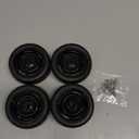 ShareGoo RC 1/10 Scale On Road Tires OD2.55 Rubber & Wheel Rims 12mm Hex Compatible with Traxxas 4 Tec 2.0 Tamiya TT01 XV01 Kyosho WR8 Sakura WLtoys HPI 1/10 RC On Road Racing Car