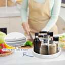 Lazy Susan Organizers, 10'' Set of 4, Non-Skid Lazy Susan Turntable for Cabinet, Pantry Storage, Kitchen, Refrigerator Organizing, Rotating Spice Rack