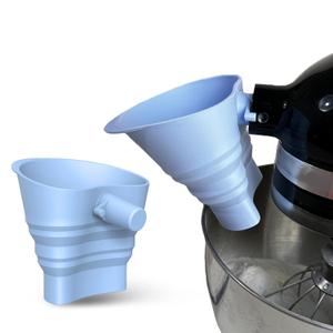 Flour Funnel for Kitchen Mixer,Flour Funnel- Stand Mixer Attachment,Kitchen Attachments for Mixers Accessories,for Egg Liquid and Both Flour.